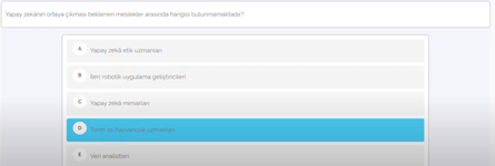 Eğitimde Yapay Zeka Kursu Sınav Soruları ve Cevapları 8.png